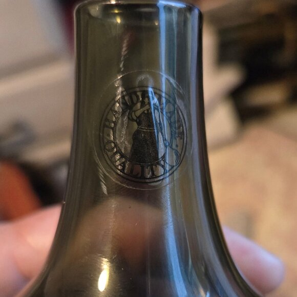 IKEA Hand-Blown Quality Smokey Green Bulbus Contemporary Style Bud Vase NWT - Picture 3 of 5